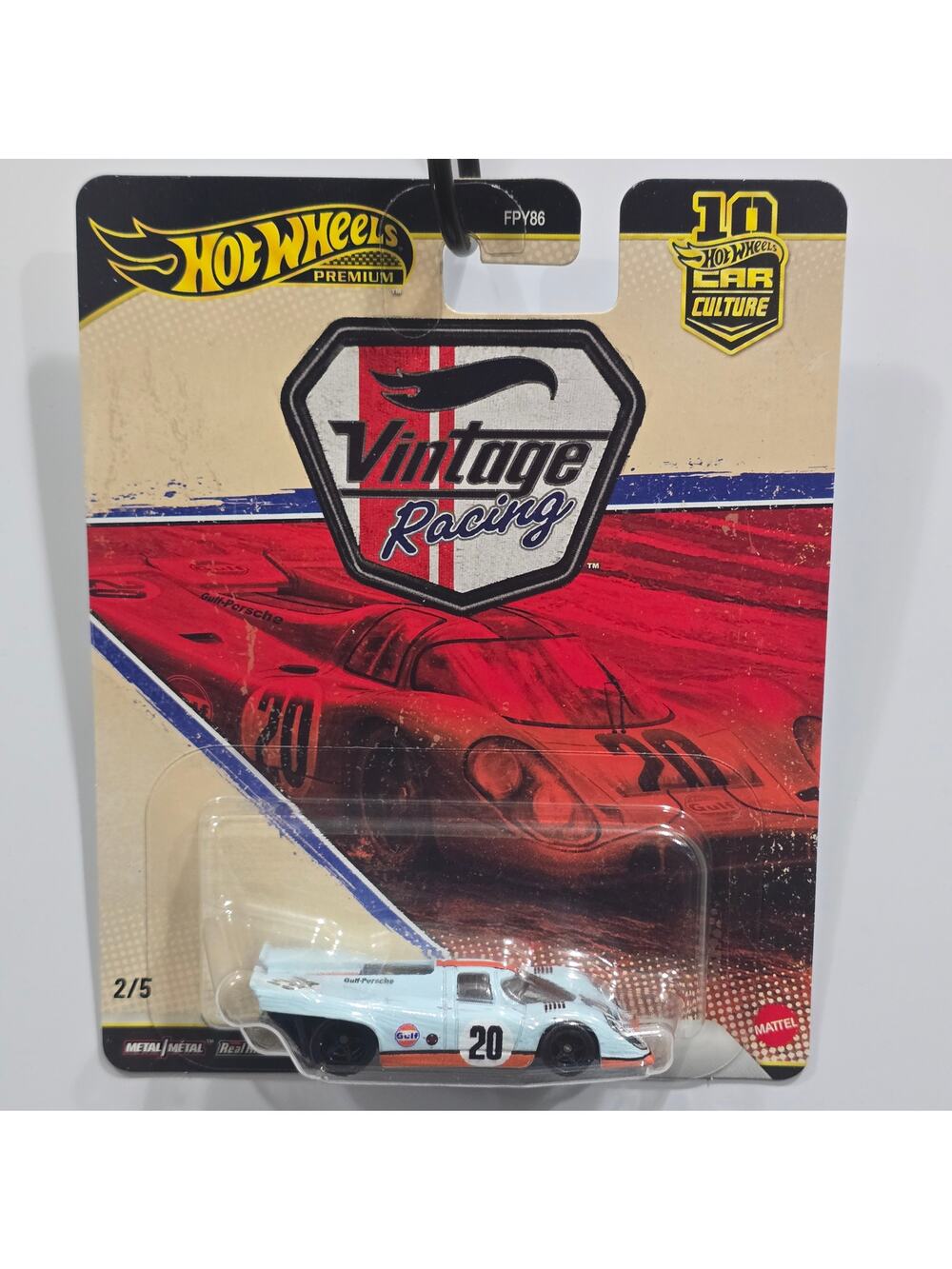 Hot Wheels Premium Car Culture Vintage Racing Porsche 917 Gulf Livery 2/5 MOC